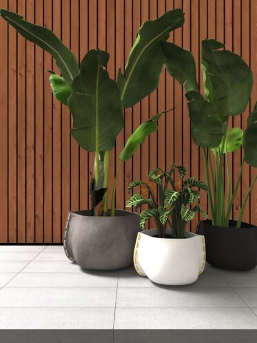 Collezione di vasi per piante da esterno - Concrete fioriere