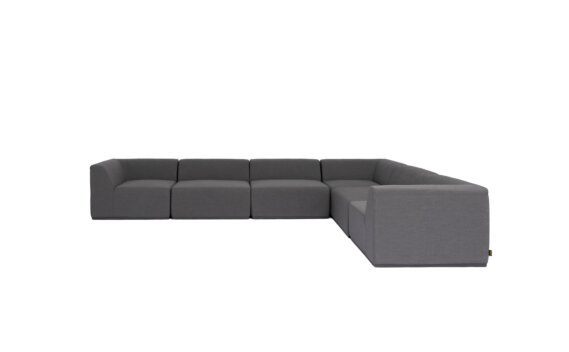 Relax Modular 6 L-Sectional Modular Sofa - Flanelle by Blinde Design