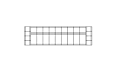 Connect Modular 3 Sofa Modular Sofa - Technical Drawing / Top by Blinde Design