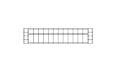 Connect Modular 4 Sofa Modular Sofa - Technical Drawing / Top by Blinde Design