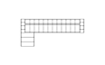 Connect Modular 5 Sofa Chaise Modular Sofa - Technical Drawing / Top by Blinde Design