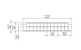 Connect Modular 4 Sofa Modular Sofa - Technical Drawing / Front by Blinde Design
