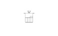 Connect Modular 4 Sofa Modular Sofa - Technical Drawing / Side by Blinde Design