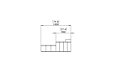 Connect Modular 5 Sofa Chaise Modular Sofa - Technical Drawing / Side by Blinde Design