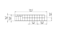 Connect Modular 6 L-Sectional Modular Sofa - Technical Drawing / Front by Blinde Design