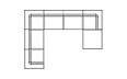 Relax Modular 7 U-Sofa Chaise Sectional Modular Sofa - Technical Drawing / Top by Blinde Design