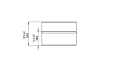 Relax S37 Modular Sofa - Technical Drawing / Front by Blinde Design