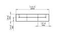 Relax Modular 3 Sofa Modular Sofa - Technical Drawing / Front by Blinde Design