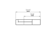 Relax Modular 7 U-Sofa Chaise Sectional Modular Sofa - Technical Drawing / Side by Blinde Design