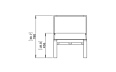 Sit D24 Chair - Technical Drawing / Front by Blinde Design