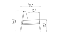 Sit D24 Chair - Technical Drawing / Side by Blinde Design