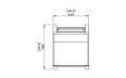 Sit D24 Chair - Technical Drawing / Top by Blinde Design