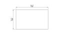 Tavolino Bloc L5 - Disegno tecnico / Top di Blinde Design