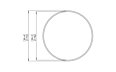 Circ M1 Couchtisch - Technische Zeichnung / Platte von Blinde Design