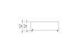 Bloc L4 Coffee Table - Technical Drawing / Front by Blinde Design