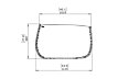Stitch 100 Planter - Technical Drawing / Front by Blinde Design