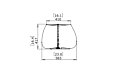 Stitch 25 Planter - Technical Drawing / Side by Blinde Design