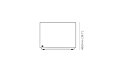 Tavolino Cube 24 - Disegno tecnico / Frontale di Blinde Design