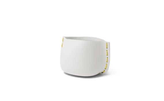 Stitch 25 Planter - Bone / Yellow by Blinde Design