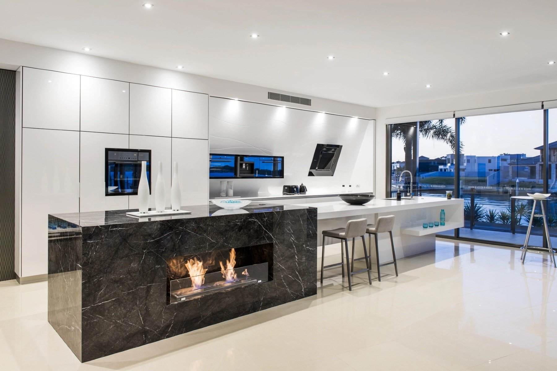 Creative fireplace installations
